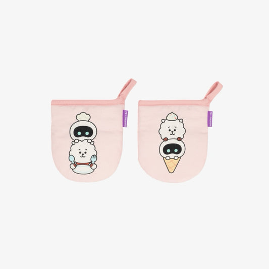 BTS JIN - WOOTTEO X RJ KITCHEN GLOVES (PINK)