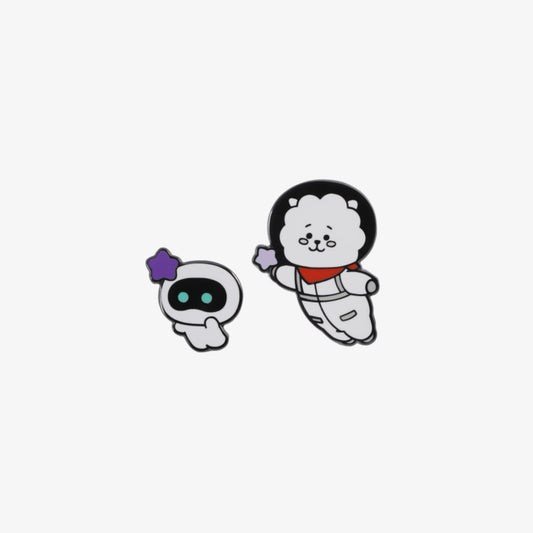 BTS JIN - WOOTTEO X RJ PIN BADGE SET