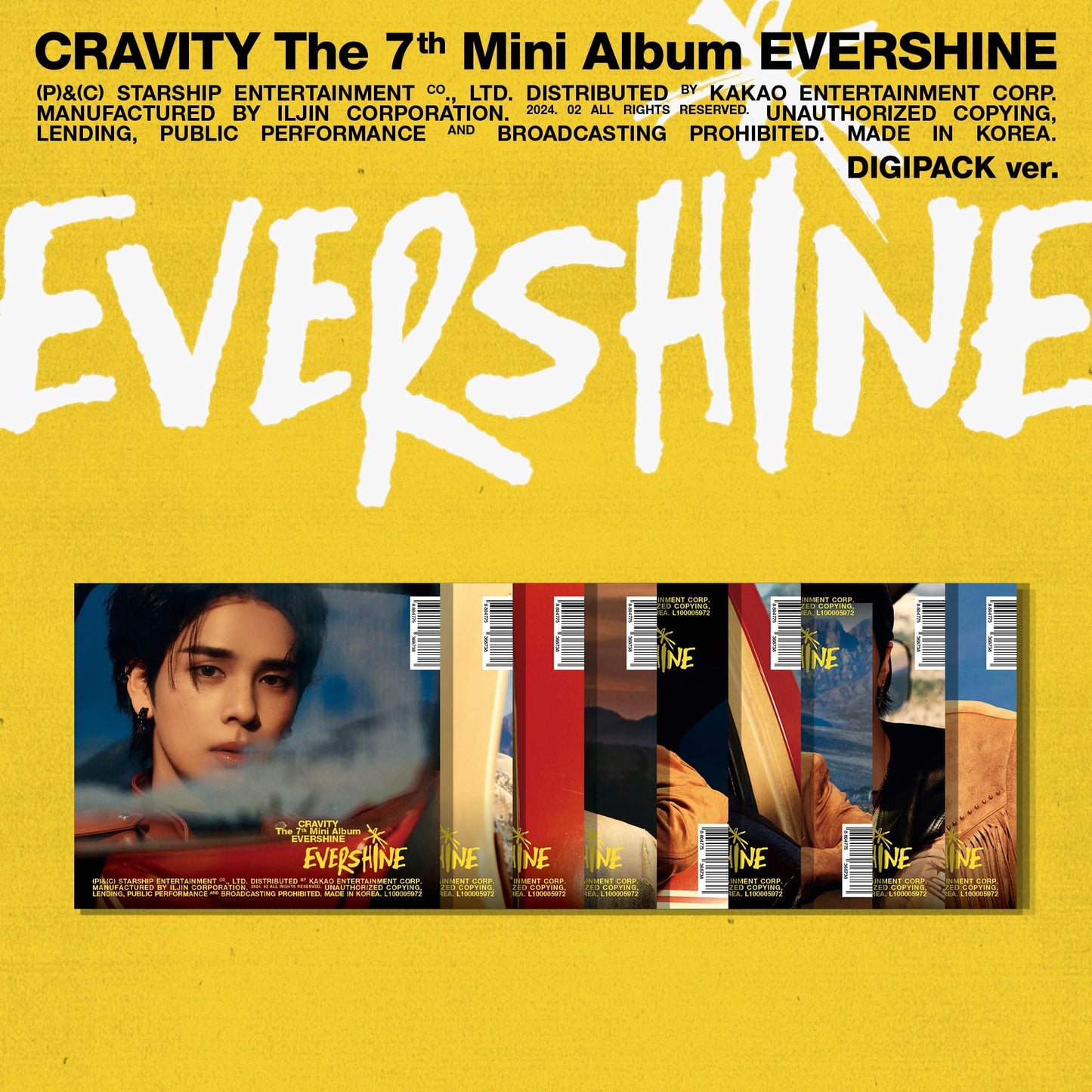 CRAVITY - 7TH MINI ALBUM EVERSHINE (DIGIPACK VER.)