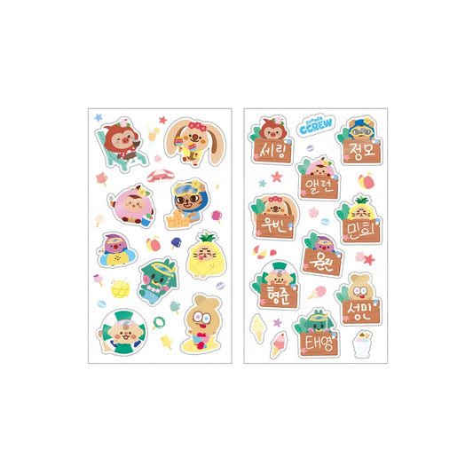 CRAVITY - 2023 CRAVITY CHARACTER SUMMER CCREW POP-UP STORE OFFICIAL MERCH CCREW STICKER SET