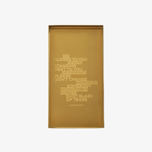BTS JUNGKOOK - GOLDEN OFFICIAL MERCH ACCESSORY TRAY