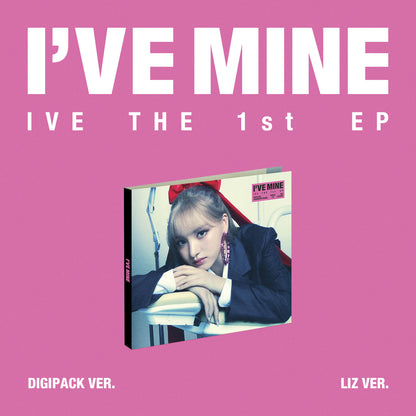 IVE 1st EP Album I’VE MINE DIGIPACK VER. (LIZ VER.) with Photobook, CD-R, Photocard, Mini folded poster.