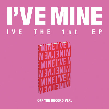 IVE 1st EP Album I’VE MINE (OFF THE RECORD VER.) with Dust jacket, Photobook, CD-R, Photocard.