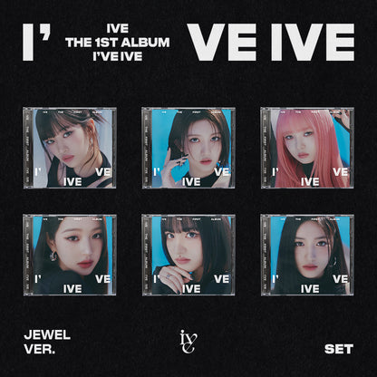 IVE 1st Full Album I’VE IVE JEWEL VER. (AN YUJIN / GAEUL / REI / JANG WONYOUNG / LIZ / LEESEO VER.) with Photobook, CD-R, Photocard, Mini folded poster.