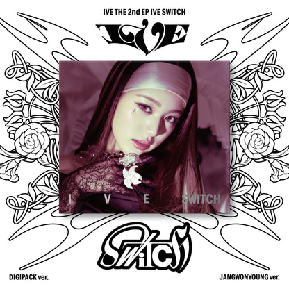 IVE 2nd EP Album IVE SWITCH DIGIPACK VER. (JANGWONYOUNG VER.) with Photobook, CD-R, Photocard, Mini folded poster.
