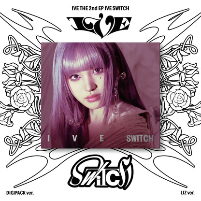IVE 2nd EP Album IVE SWITCH DIGIPACK VER. (LIZ VER.) with Photobook, CD-R, Photocard, Mini folded poster.
