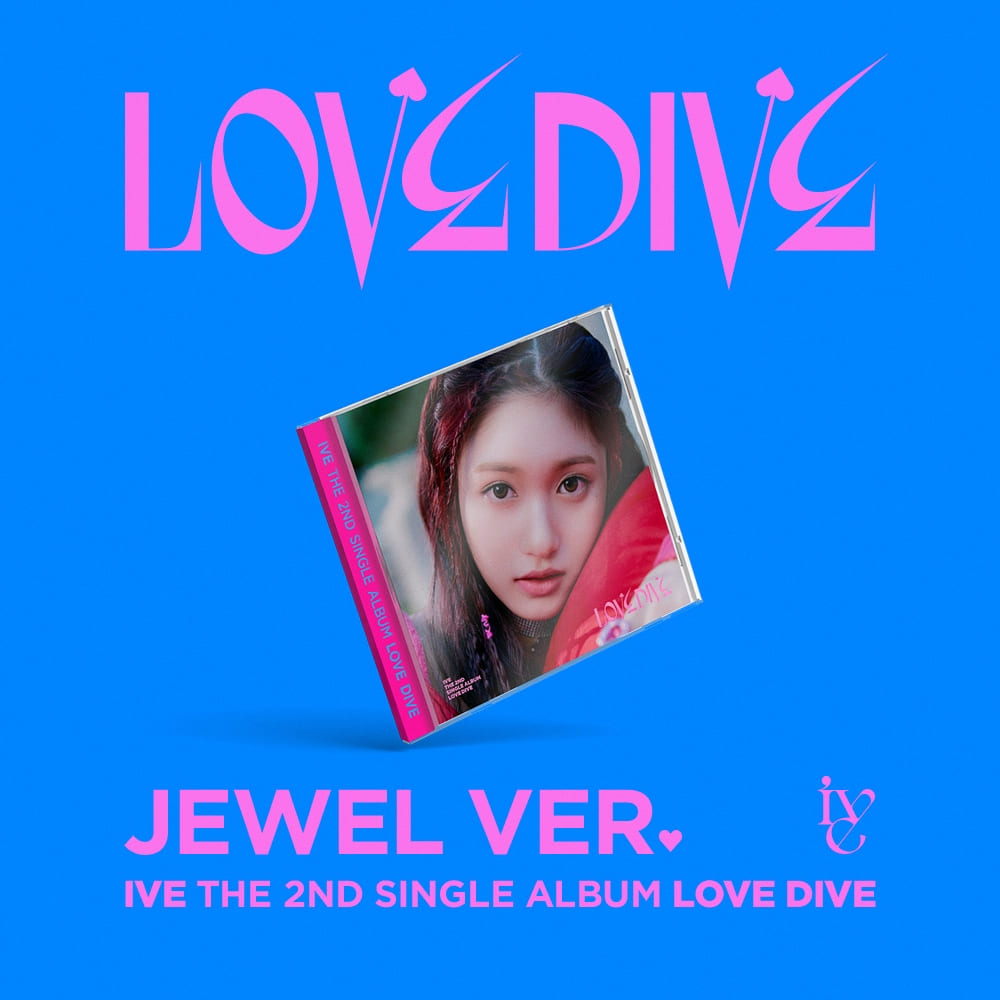 IVE 2nd Single Album LOVE DIVE JEWEL CASE VER. (LEESEO VER.) with Photobook, CD-R, Photocard, 2 Cut photo, Mini folded poster.