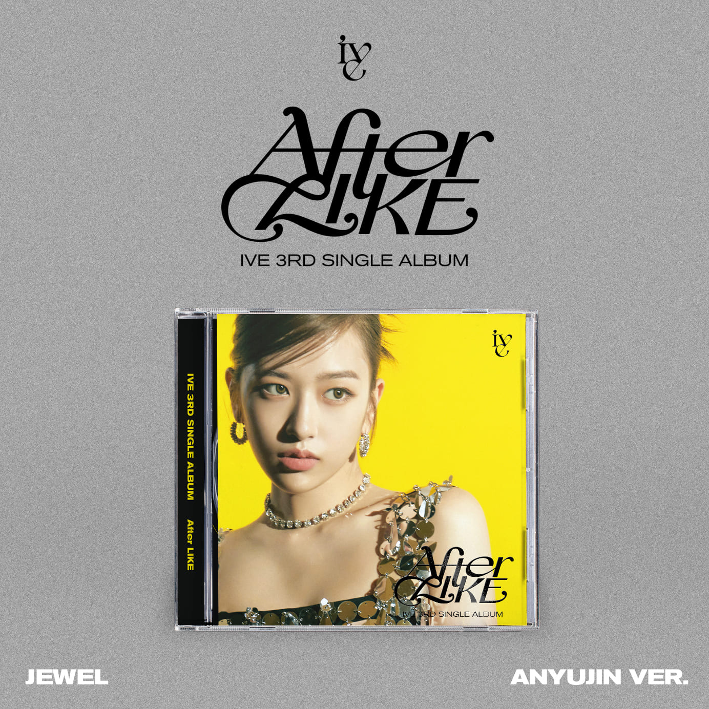 IVE 3rd Single Album AFTER LIKE JEWEL VER. (AN YUJIN VER.) with Photobook, CD-R, Photocard, Mini folded poster.