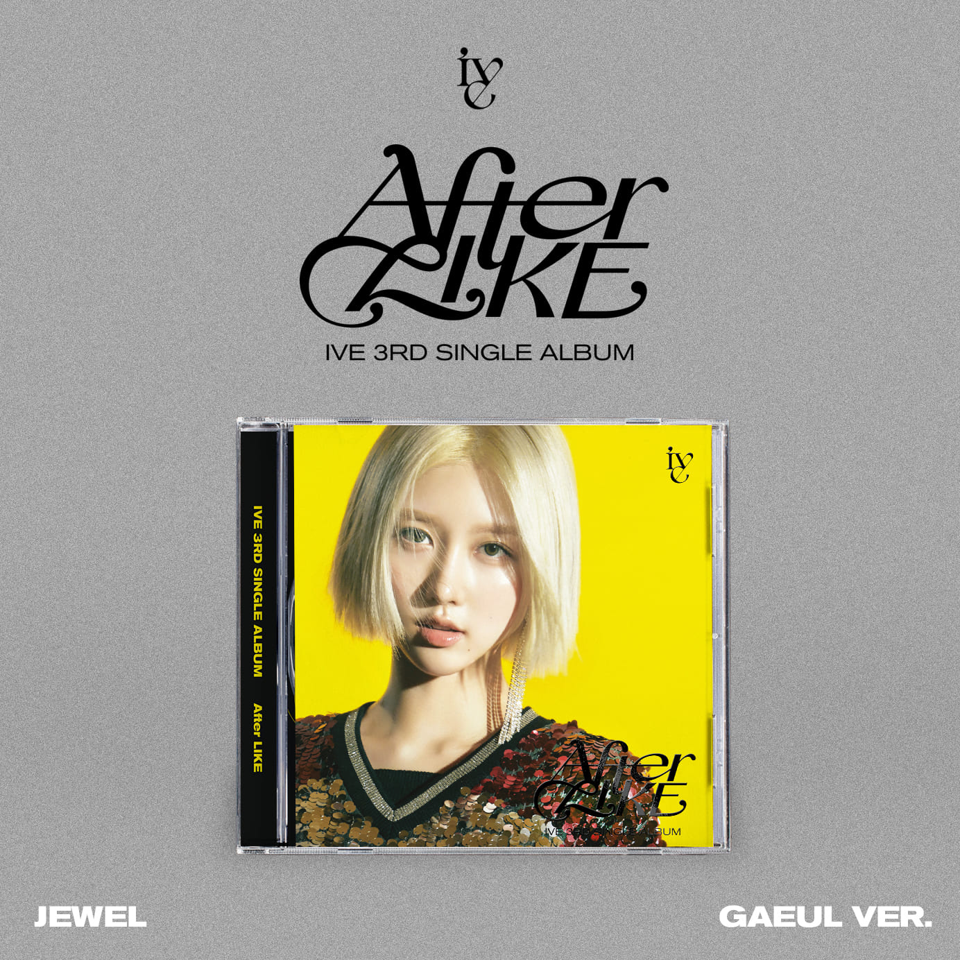 IVE 3rd Single Album AFTER LIKE JEWEL VER. (GAEUL VER.) with Photobook, CD-R, Photocard, Mini folded poster.