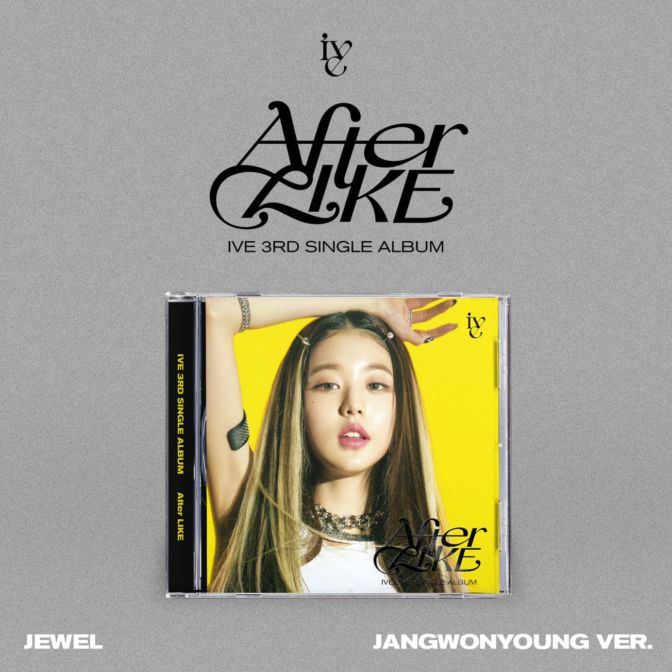 IVE 3rd Single Album AFTER LIKE JEWEL VER. (JANG WONYOUNG VER.) with Photobook, CD-R, Photocard, Mini folded poster.