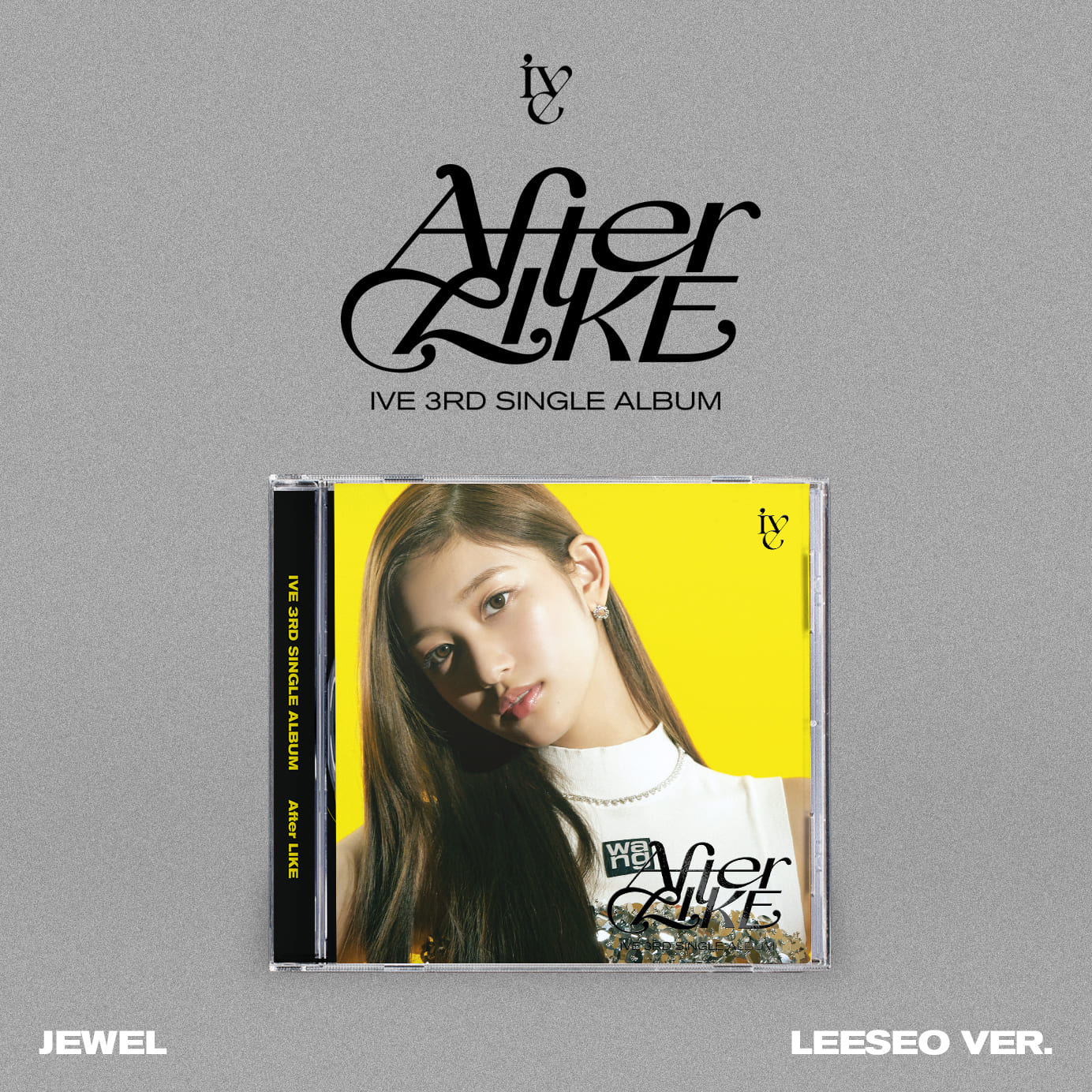 IVE 3rd Single Album AFTER LIKE JEWEL VER. (LEESEO VER.) with Photobook, CD-R, Photocard, Mini folded poster.