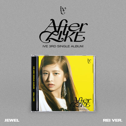 IVE 3rd Single Album AFTER LIKE JEWEL VER. (REI VER.) with Photobook, CD-R, Photocard, Mini folded poster.
