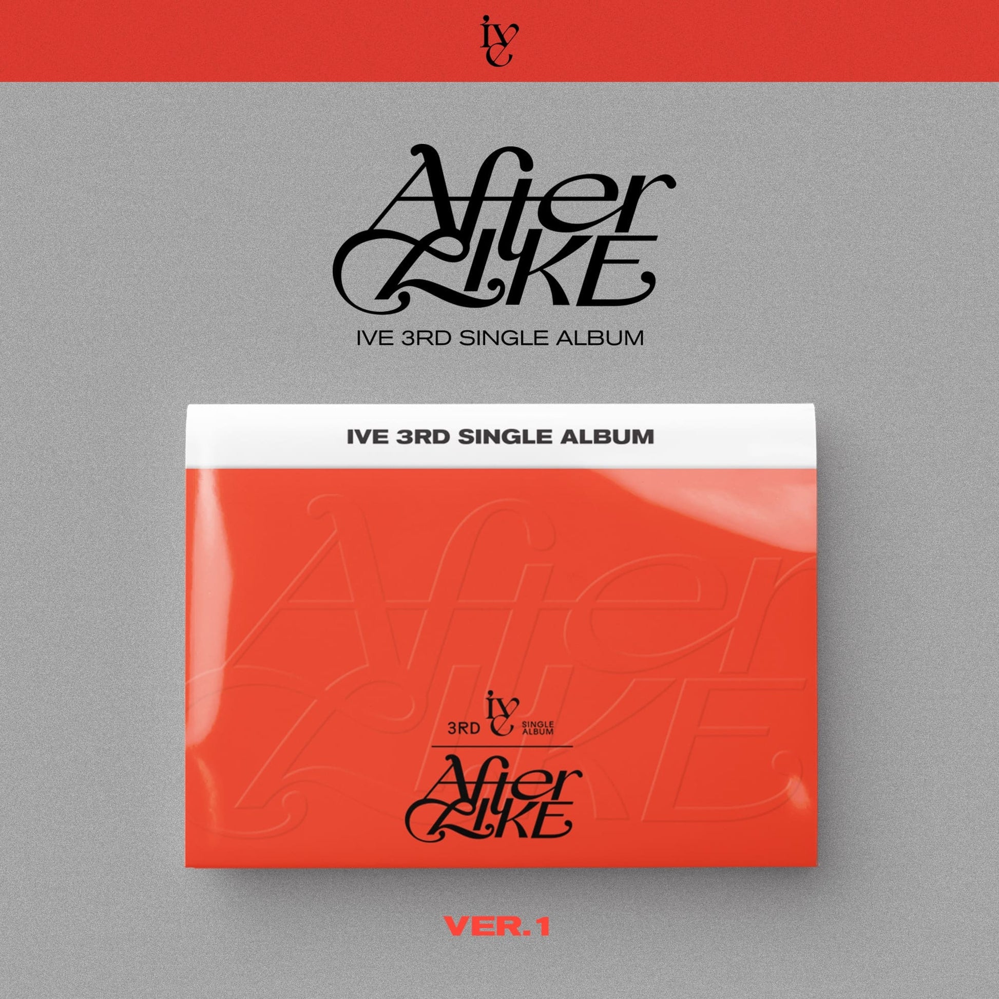 IVE 3rd Single Album AFTER LIKE (VER.1) with Photobook, CD-R, Photocard, Postcard.