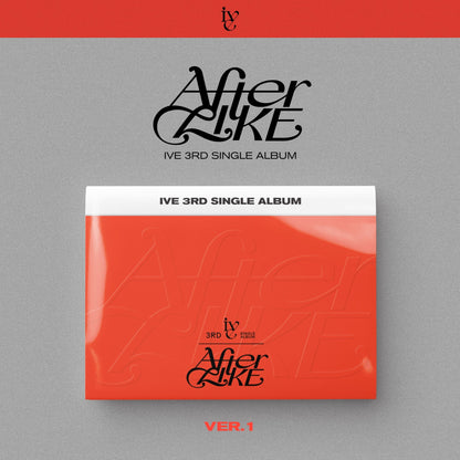 IVE 3rd Single Album AFTER LIKE (VER.1) with Photobook, CD-R, Photocard, Postcard.