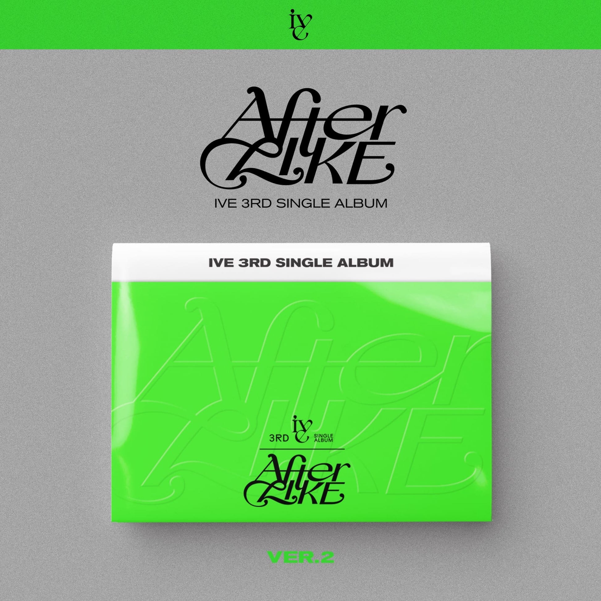 IVE 3rd Single Album AFTER LIKE (VER.2) with Photobook, CD-R, Photocard, Postcard.