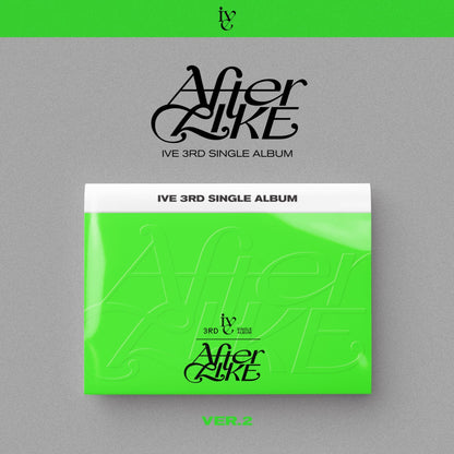 IVE 3rd Single Album AFTER LIKE (VER.2) with Photobook, CD-R, Photocard, Postcard.