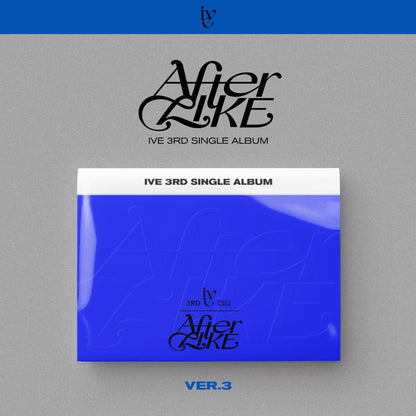 IVE 3rd Single Album AFTER LIKE (VER.3) with Photobook, CD-R, Photocard, Postcard.