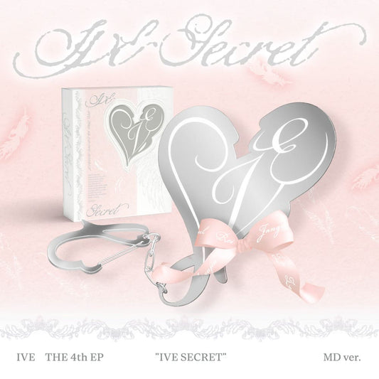 IVE 4th EP Album IVE SECRET (MD VER.) with Mirror keyring, Photocard set, Accordion lyrics paper, QR Card.