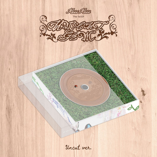 KIIIKIII 1st EP Album UNCUT GEM (UNCUT VER.) with Photobook, CD-R, Handkerchief, Photocard, Unit photocard.