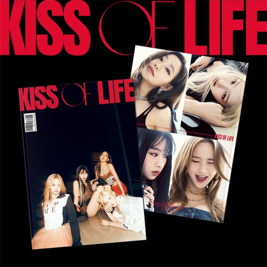 KISS OF LIFE 1st Mini Album 'KISS OF LIFE' with Magazine, Lip card, CD-R, Photocards.