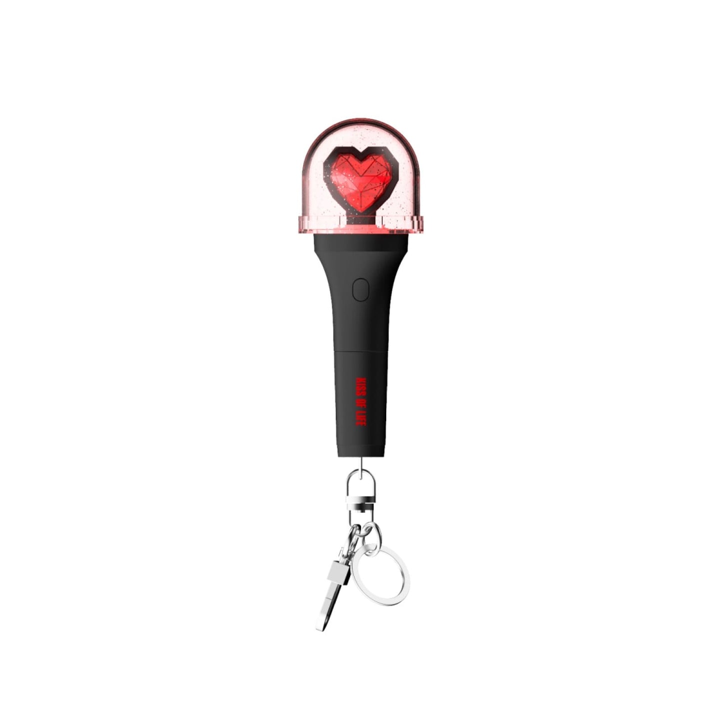 KISS OF LIFE Official Mini Light Keyring (KIOF Light stick keyring) with Out box, QSG.