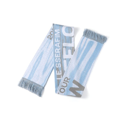 LE SSERAFIM - WORLD TOUR PUREFLOW OFFICIAL MERCH SLOGAN MUFFLER