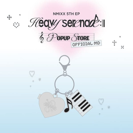 NMIXX - HEAVY SERENADE POP-UP STORE OFFICIAL MERCH HEART PENDANT KEYRING