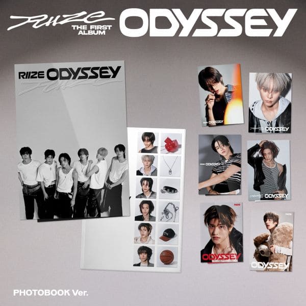 RIIZE 1st Full Album ODYSSEY PHOTOBOOK VER. [SHOTARO / EUNSEOK / SUNGCHAN / WONBIN / SOHEE / ANTON VER.] with Photobook, CD-R, Leaflet, Dust jacket, Sticker, Decoration pack, ID Photo, Photocard.
