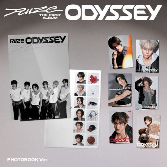 RIIZE 1st Full Album ODYSSEY PHOTOBOOK VER. [SHOTARO / EUNSEOK / SUNGCHAN / WONBIN / SOHEE / ANTON VER.] with Photobook, CD-R, Leaflet, Dust jacket, Sticker, Decoration pack, ID Photo, Photocard.
