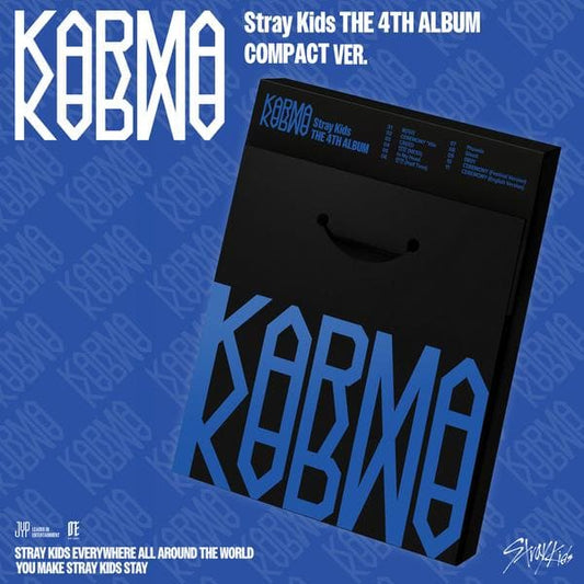 Stray Kids 4th Full Album KARMA (COMPACT VER.) with Envelope, Trading card set, CD-R, Photocard.