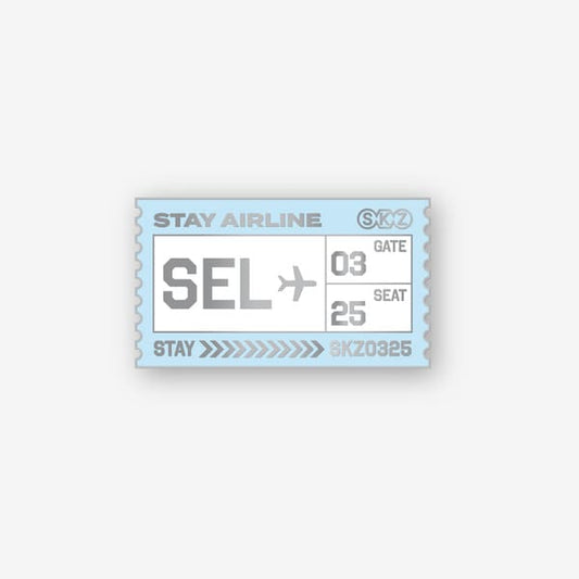 STRAY KIDS - SKZOO EVERYWHERE ALL AROUND THE WORLD OFFICIAL MERCH METAL BADGE (SEOUL VER.)