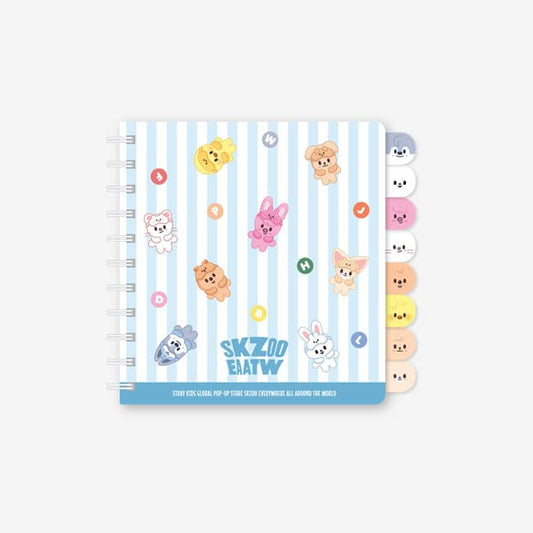 STRAY KIDS - SKZOO EVERYWHERE ALL AROUND THE WORLD OFFICIAL MERCH SKZOO INDEX NOTE (SEOUL VER.)