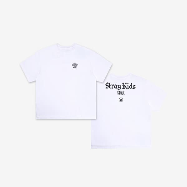 STRAY KIDS - SKZOO EVERYWHERE ALL AROUND THE WORLD OFFICIAL MERCH T-SHIRT (SEOUL VER.)