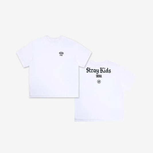 STRAY KIDS - SKZOO EVERYWHERE ALL AROUND THE WORLD OFFICIAL MERCH T-SHIRT (SEOUL VER.)