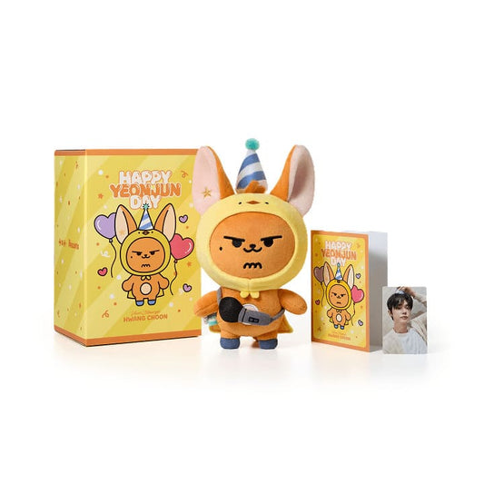 TXT YEONJUN HAPPY YEONJUN DAY Heart Messenger HWANG CHOON Official Merch HWANG CHOON PLUSH SET with Photocard, Plush, Letter.