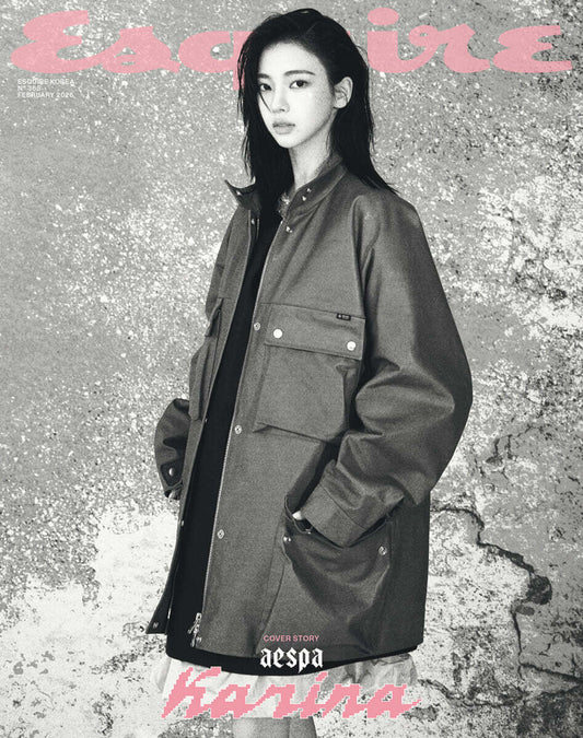 AESPA KARINA - ESQUIRE KOREA MAGAZINE 2026 FEBRUARY ISSUE A TYPE (KARINA COVER)