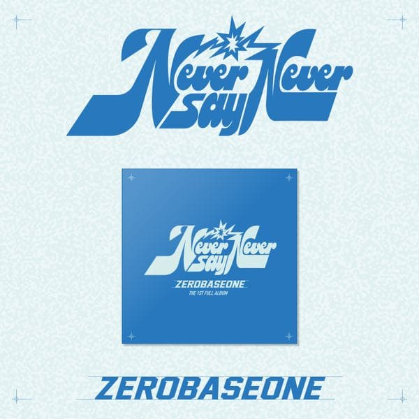 ZEROBASEONE 1st Full Album NEVER SAY NEVER (SLAM DUNK VER.) with CD-R, Postcard, Photocard, Sticker, Photo ticket, Lyrics poster.