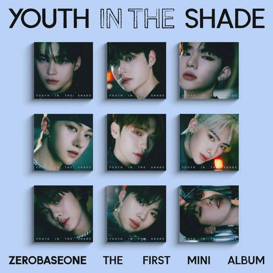 ZEROBASEONE 1st Mini Album YOUTH IN THE SHADE Digipack ver. (SUNG HAN BIN / KIM JI WOONG / ZHANG HAO / SEOK MATTHEW / KIM TAE RAE / RICKY / KIM GYU VIN / PARK GUN WOOK / HAN YU JIN VER.) with Booklet, CD, Postcard, Photocard.