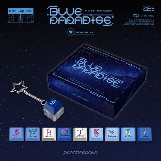 ZEROBASEONE 5th Mini Album BLUE PARADISE (Key Cap ver.) with Keyring, Key cap, QR Album, Photocards.