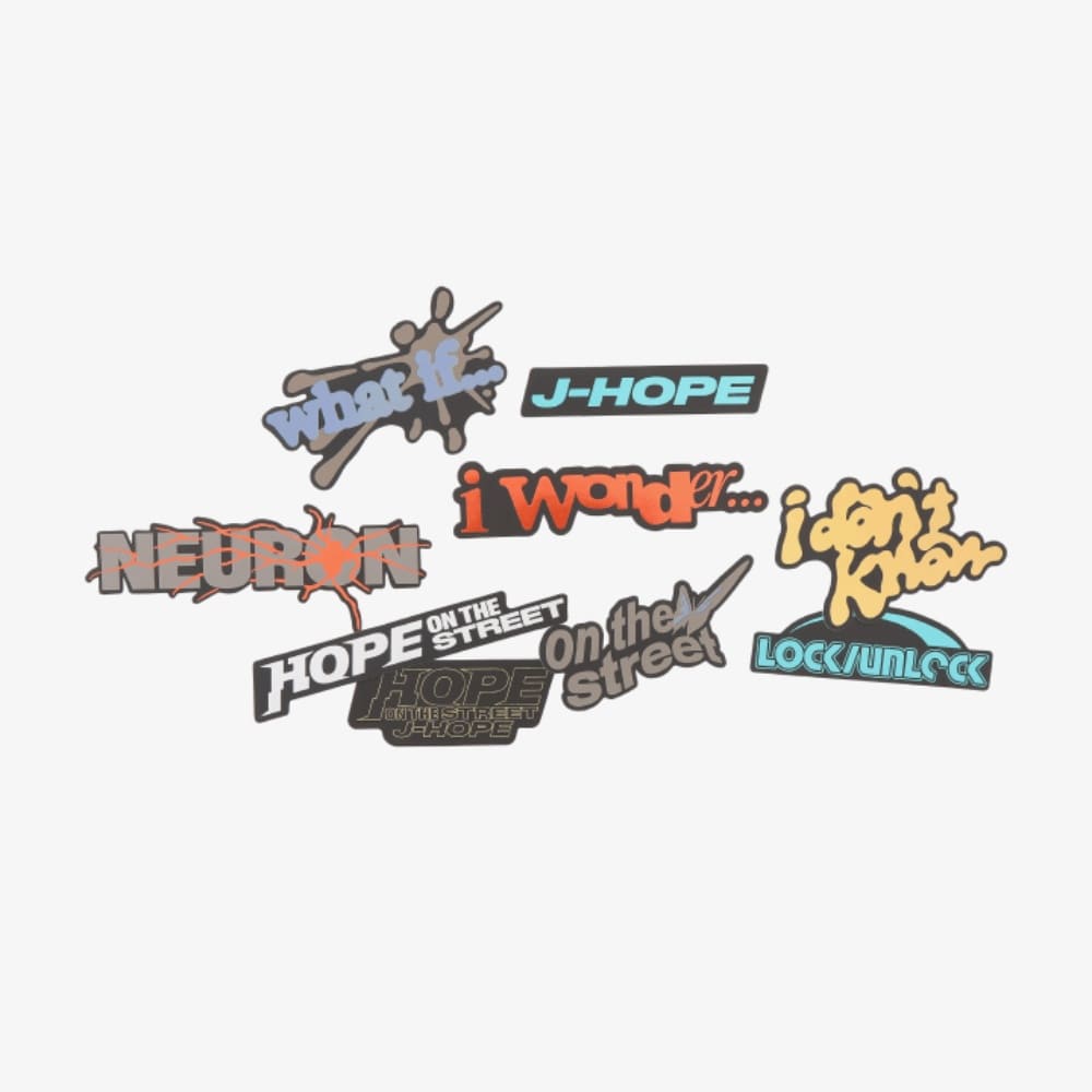 BTS J-HOPE - HOPE ON THE STREET OFFICIAL MERCH STICKER SET
