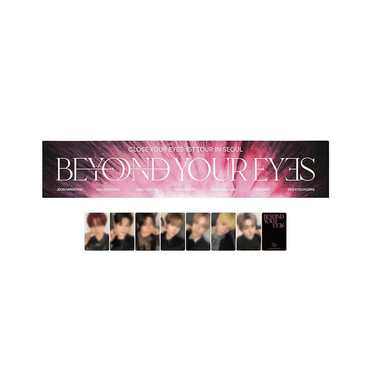 CLOSE YOUR EYES - 1ST TOUR BEYOND YOUR EYES OFFICIAL MERCH SLOGAN TOWEL