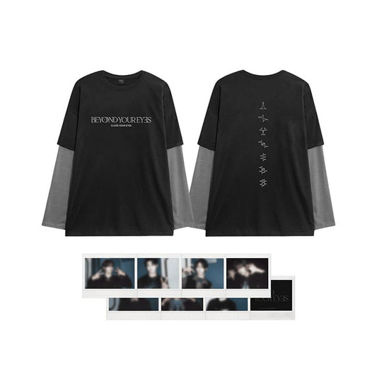 CLOSE YOUR EYES - 1ST TOUR BEYOND YOUR EYES OFFICIAL MERCH LAYERED LONG SLEEVE T SHIRT