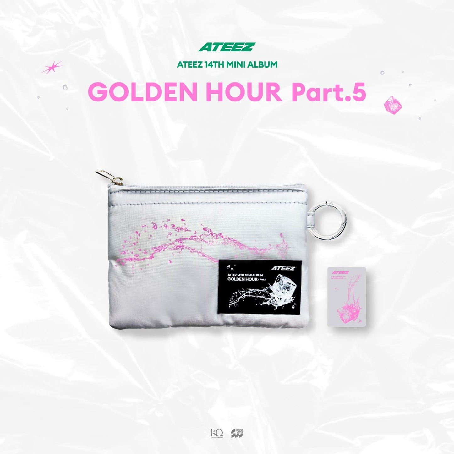 ATEEZ - 14TH MINI ALBUM GOLDEN HOUR : PART.5 POP-UP STORE OFFICIAL MERCH MINI POUCH