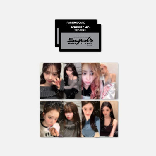 AESPA - 2024-25 AESPA LIVE TOUR - SYNK : PARALLEL LINE－ENCORE OFFICIAL MERCH FORTUNE SCRATCH CARD SET