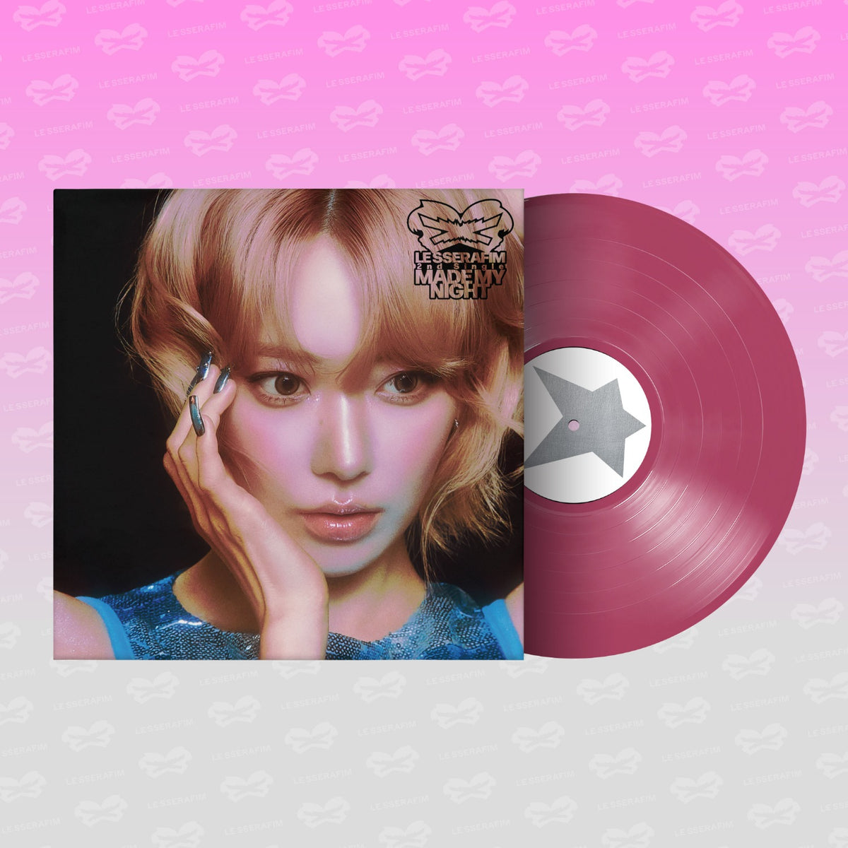 LE SSERAFIM - 2ND SINGLE ALBUM MADE MY NIGHT VINYL (HOT PINK VER.)