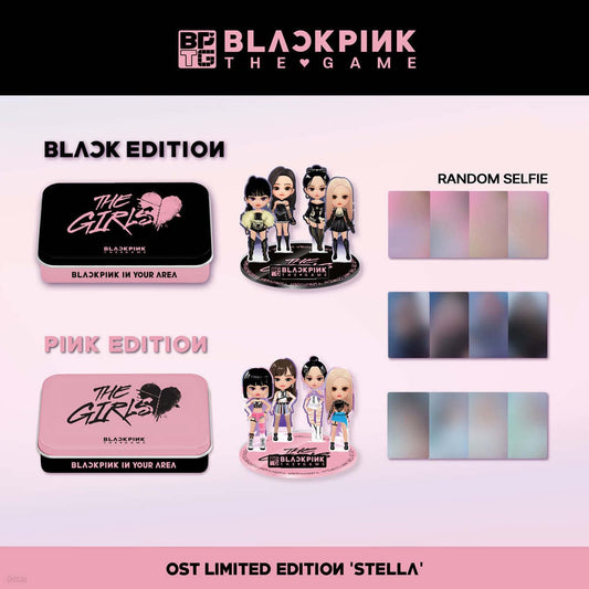 BLACKPINK The Game OST The Girls Stella version with Photocards, Standee, Keyring Pendants