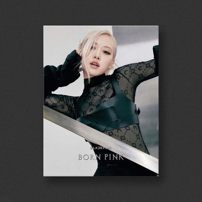 BLACKPINK - 2nd Full Album BORN PINK Rose version with Photobook, Photocards, and Poster