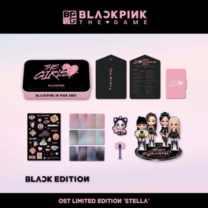BLACKPINK The Game OST The Girls Stella version with Photocards, Standee, Keyring Pendants