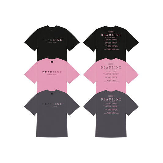 BLACKPINK - WORLD TOUR DEADLINE OFFICIAL MERCH BLACKPINK HEAT REACTIVE T-SHIRT