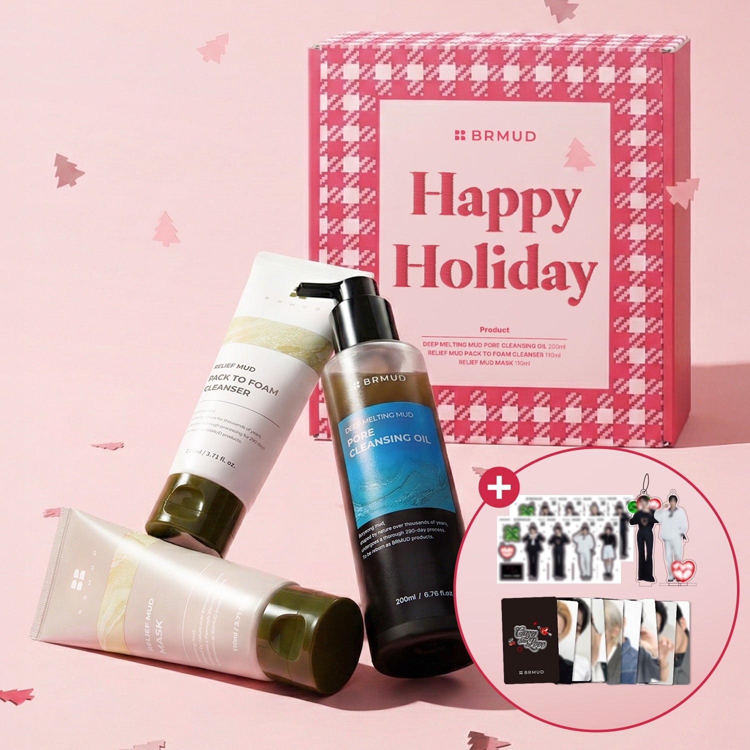 ATEEZ X BRMUD - ATEEZ HOLIDAY EDITION MUD 3-STEP + PHOTOCARD SET +